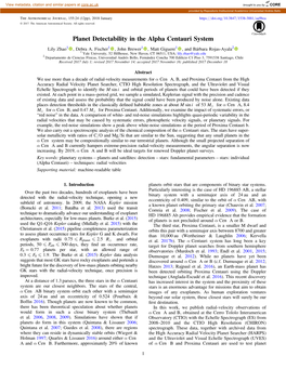 Planet Detectability in the Alpha Centauri System