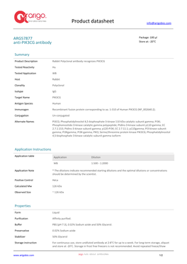 Anti-PIK3CG Antibody (ARG57877)