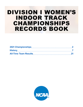 Division I Women's Indoor Track