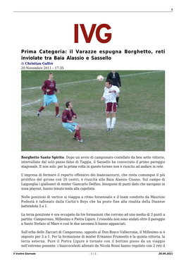 Il Vostro Giornale - 1 / 3 - 28.09.2021 2