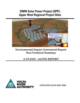 35MW Solar Power Project (SPP): Upper West Regional Project Sites