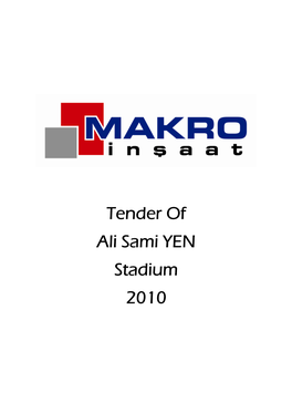 Tender of Ali Sami YEN Stadium 2010