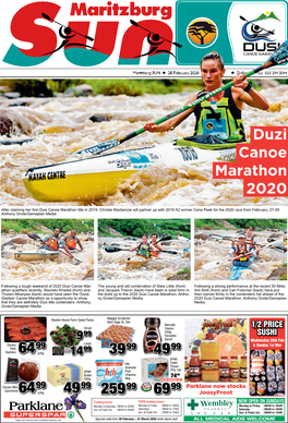 Duzi Canoe Marathon 2020