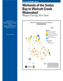 Etlands of the Sodus Ay to Wolcott Creek Atershed W