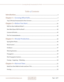 Table of Contents