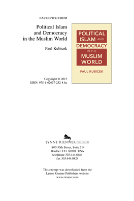 Political Islam and Democracy in the Muslim World