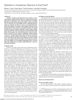 Stylolites in Limestones: Barriers to Fluid Flow?