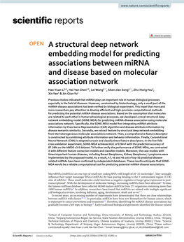 A Structural Deep Network Embedding Model for Predicting Associations