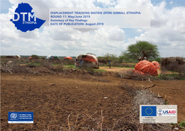 Displacement Tracking Matrix (Dtm) Somali, Ethiopia Round