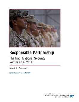 Responsible Partnership the Iraqi National Security Sector After 2011