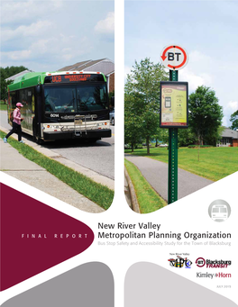 New River Valley Metropolitan Planning Organization Bus Stop Safety and Accessibility Study Final Report |July 2015