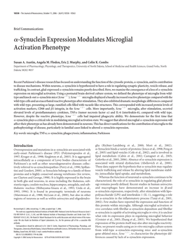 Α-Synuclein Expression Modulates Microglial Activation Phenotype