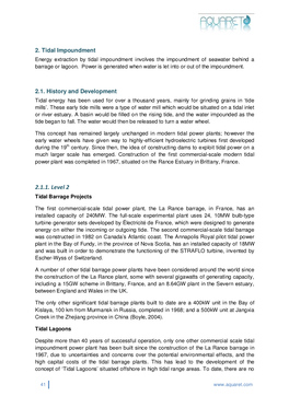 2.1.1. Level 2 Tidal Barrage Projects