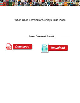 When Does Terminator Genisys Take Place