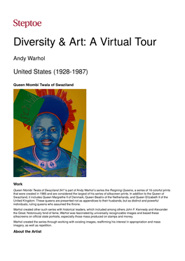 Diversity & Art: a Virtual Tour