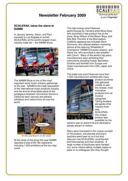 Newsletter February 2009