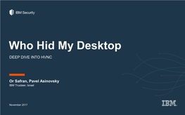 Who Hid My Desktop DEEP DIVE INTO HVNC