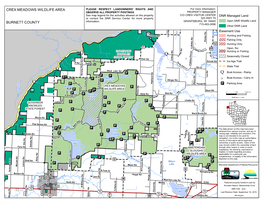 Map of Crex Meadows Wildlife Area