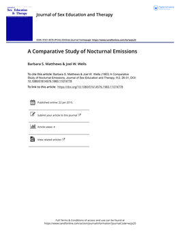 A Comparative Study of Nocturnal Emissions