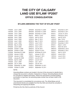 Land Use Bylaw Amendments June 9, 2014