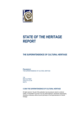 The State of the Heritage Report 2004