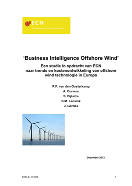 'Business Intelligence Offshore Wind'