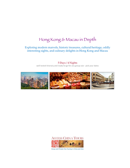 Hong Kong & Macau in Depth