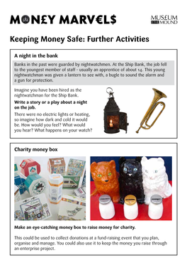 Keeping Money Safe: Further Activities