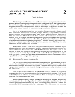 Household Population and Housing Characteristics 2