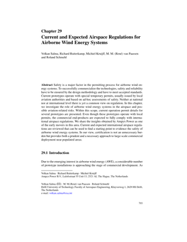 Current and Expected Airspace Regulations for Airborne Wind Energy Systems