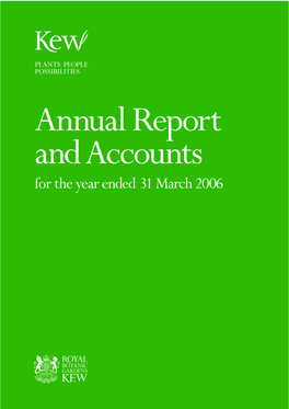 Annual Report and Accounts for the Year Ended 31 March 2006 HC 1306