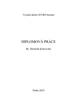 Diplomová Práce