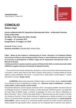 CONCILIO Stefano Cagol