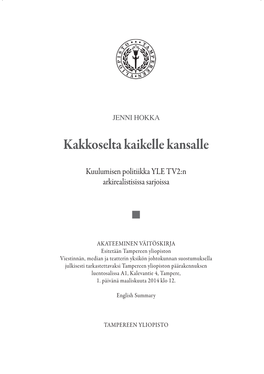 Kakkoselta Kaikelle Kansalle