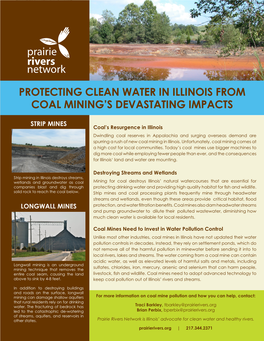 Protecting Clean Water in Illinois from Coal Mining's Devastating Impacts