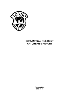 Hat00-16Doerr1999 Resident Fish Hatcheries Annual Report