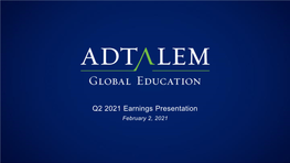 Adtalem Q2 FY2021 Earnings Presentation