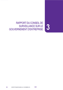 3 Rapport Du Conseil De Surveillance Sur Le