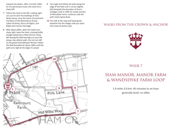 Ham Manor, Manor Farm & Wandsdyke Farm Loop