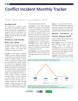 Akwa Ibom Conflict Tracker August 2018