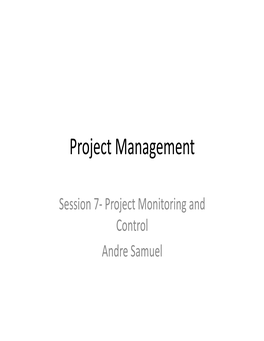 Project Management