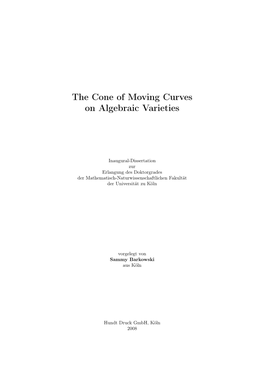 The Cone of Moving Curves on Algebraic Varieties