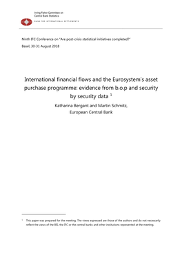 International Financial Flows and the Eurosystem's Asset Purchase