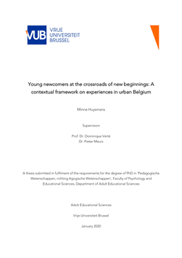 A Contextual Framework on Experiences in Urban Belgium