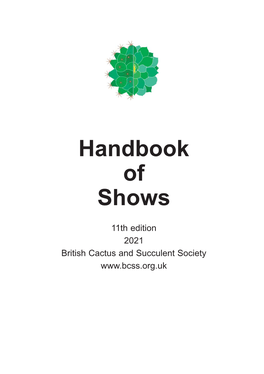 Handbook of Shows