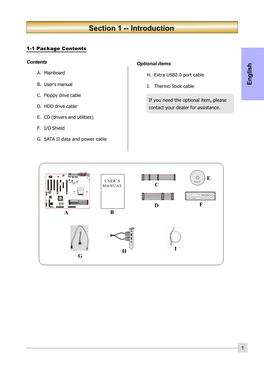 Section 1 -- Introduction