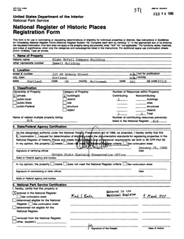 National Register of Historic Places Continuation Sheet