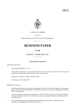 2833 Business Paper