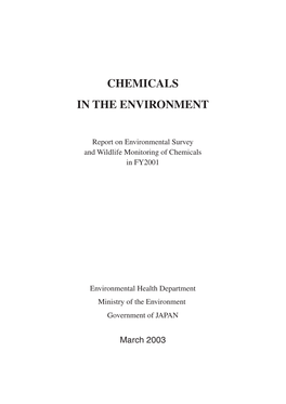 Chemicals in the Environment (FY2001)