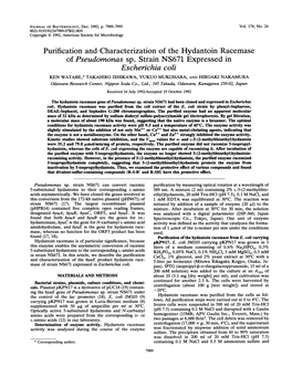 Of Pseudomonas Sp. Strain NS671 Expressed In